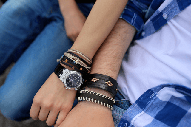 how to wear a watch with bracelets