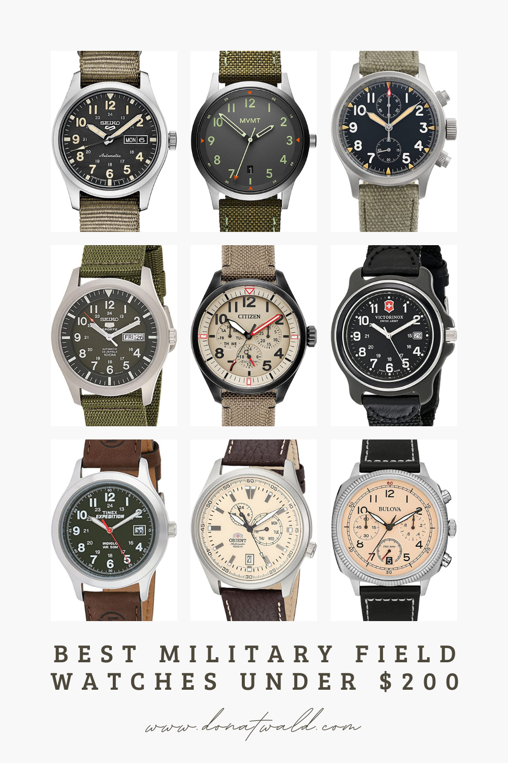 Top 5 Best Military Field Watches Under 200 (Reviews) 2023