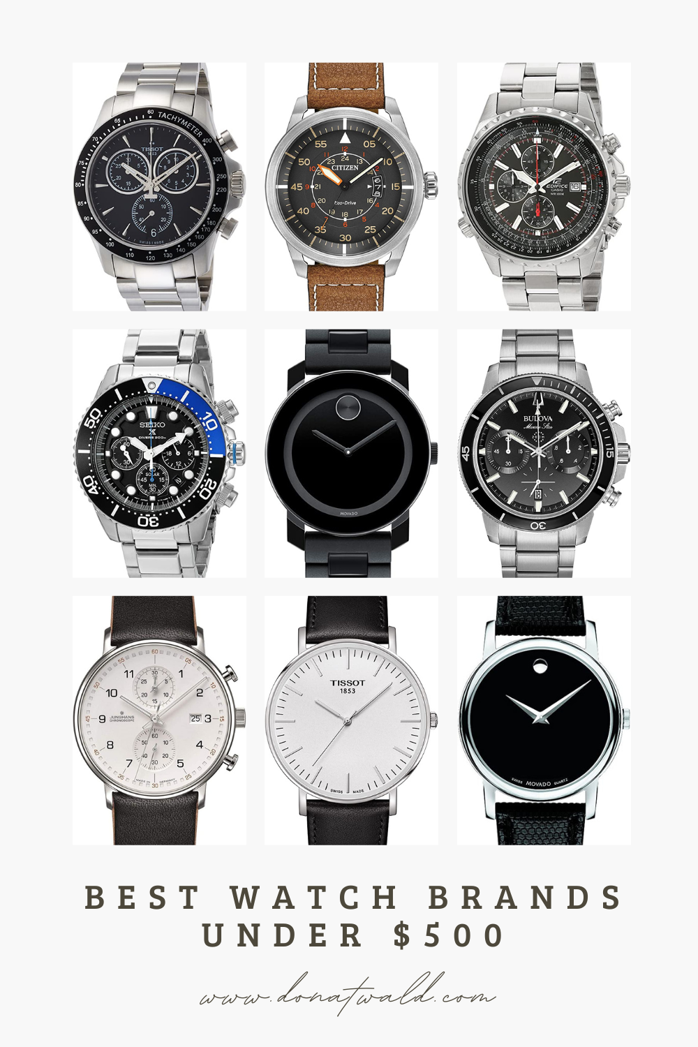 Top 10 Best Watch Brands Under 500 That You Can Trust